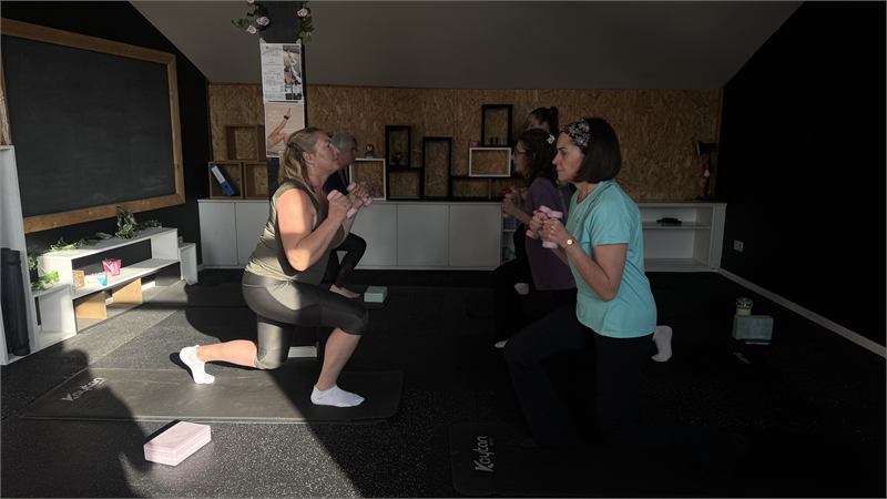 Cours collectif de pilâtes au studio de Wavre
